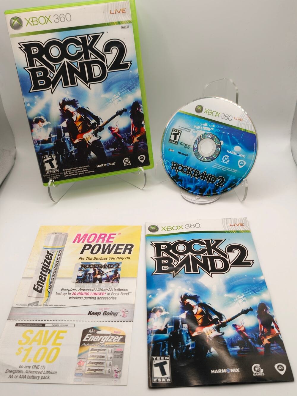 Rock Band 2 Xbox 360 CIB Complete Harmonix Rhythm Game